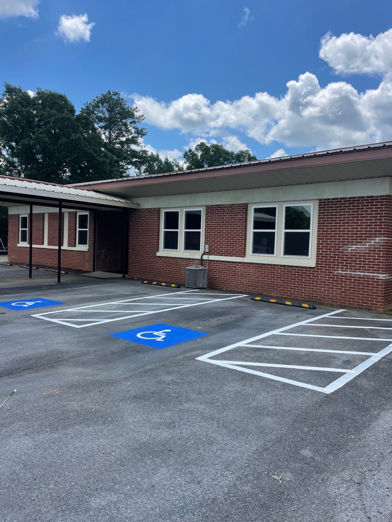 ADA accessible spot restoration — after