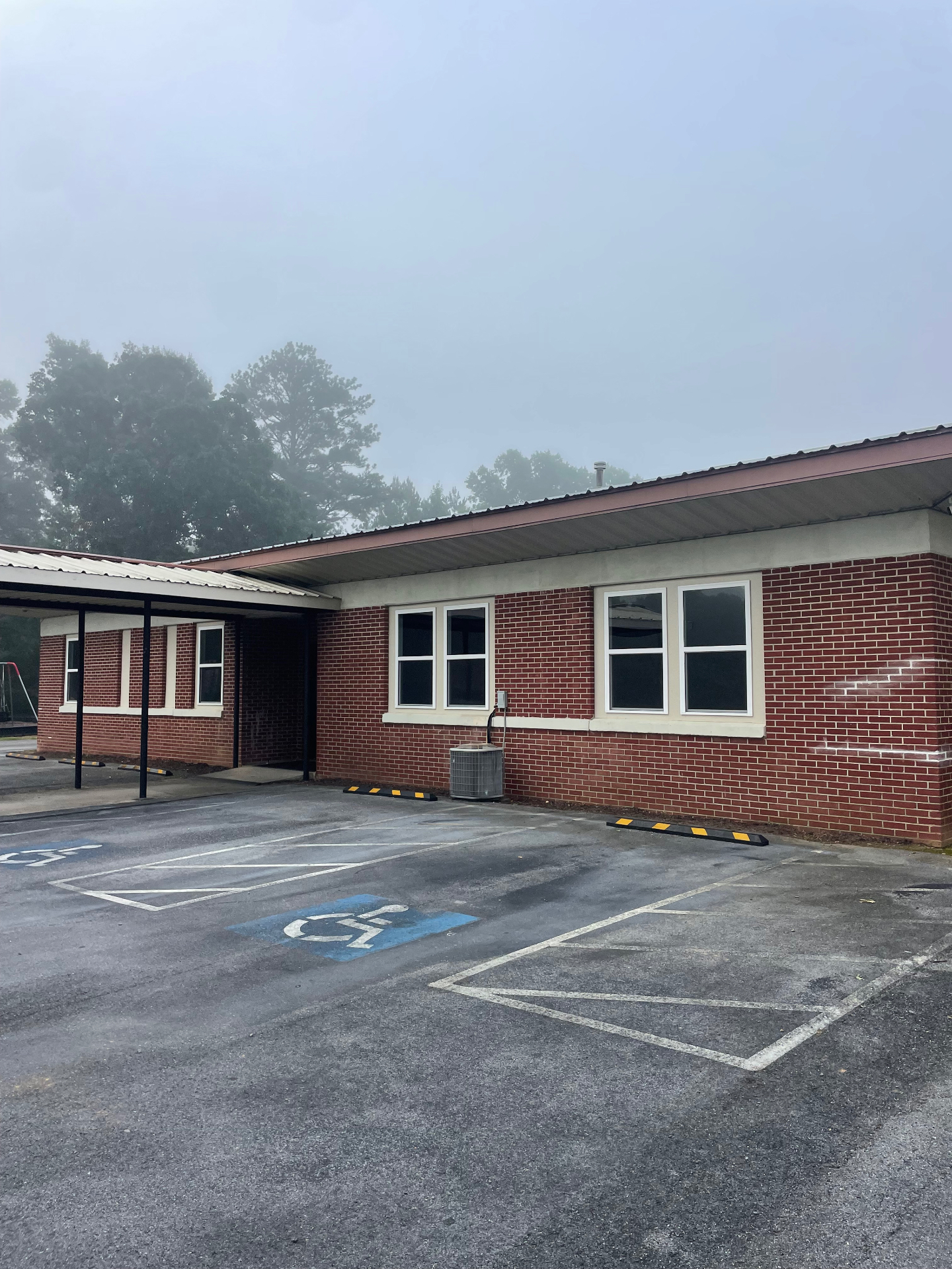 ADA accessible spot restoration — before